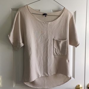 Hurley short sleeved loose fit open neck sweater
